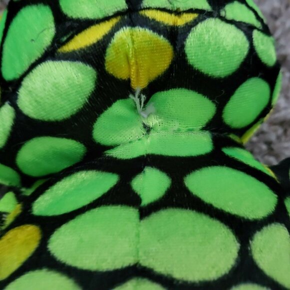 Kellytoy Frog 16 in Plush Spotted Toad Green Yellow Long Legs Stuffed Animal Toy - Picture 5 of 6